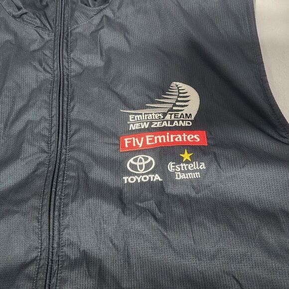 Team New Zealand Yacht Racing Reversible Full Zip Nylon Fleece Vest sz Medium - Picture 5 of 10